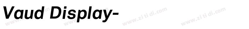 Vaud Display字体转换 Vaud Display字体转换
